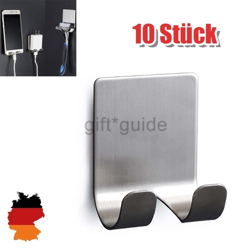 10x edelstahl klebehaken - 10x,
